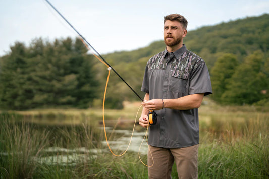 Local Boy Two Tone Seadation Angler SS Shirt- Localflage Timber/Olive