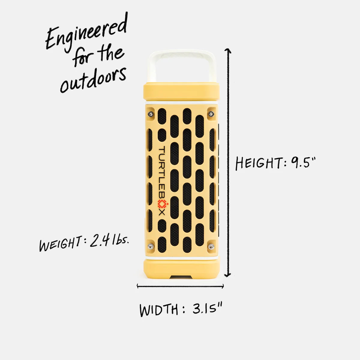 Turtlebox Ranger Waterproof Speaker - Fighting Lady Yellow