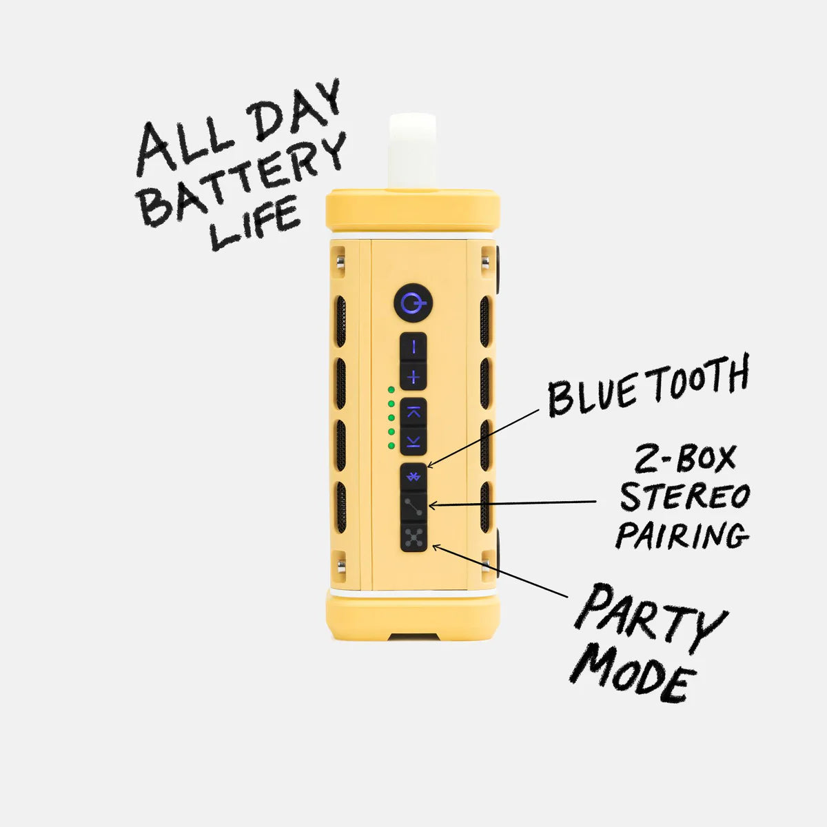 Turtlebox Ranger Waterproof Speaker - Fighting Lady Yellow