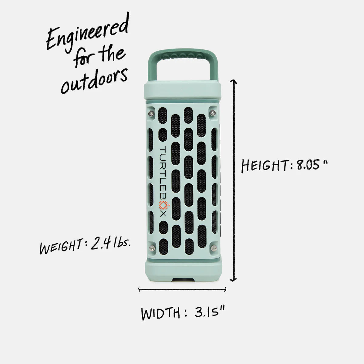 Turtlebox Ranger Waterproof Speaker - River Rock