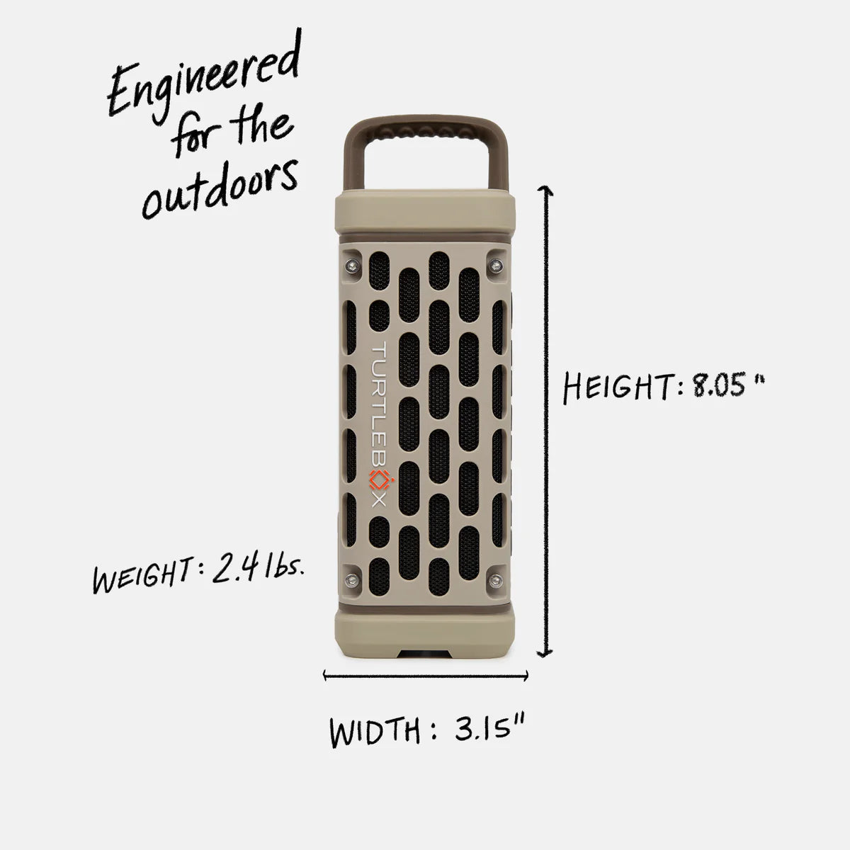 Turtlebox Ranger Waterproof Speaker - Tan