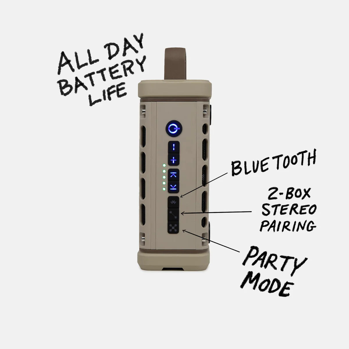 Turtlebox Ranger Waterproof Speaker - Tan