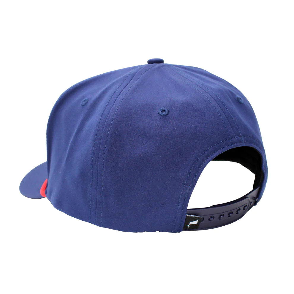 Local Boy Beech Crew Rope Hat - Navy/Red