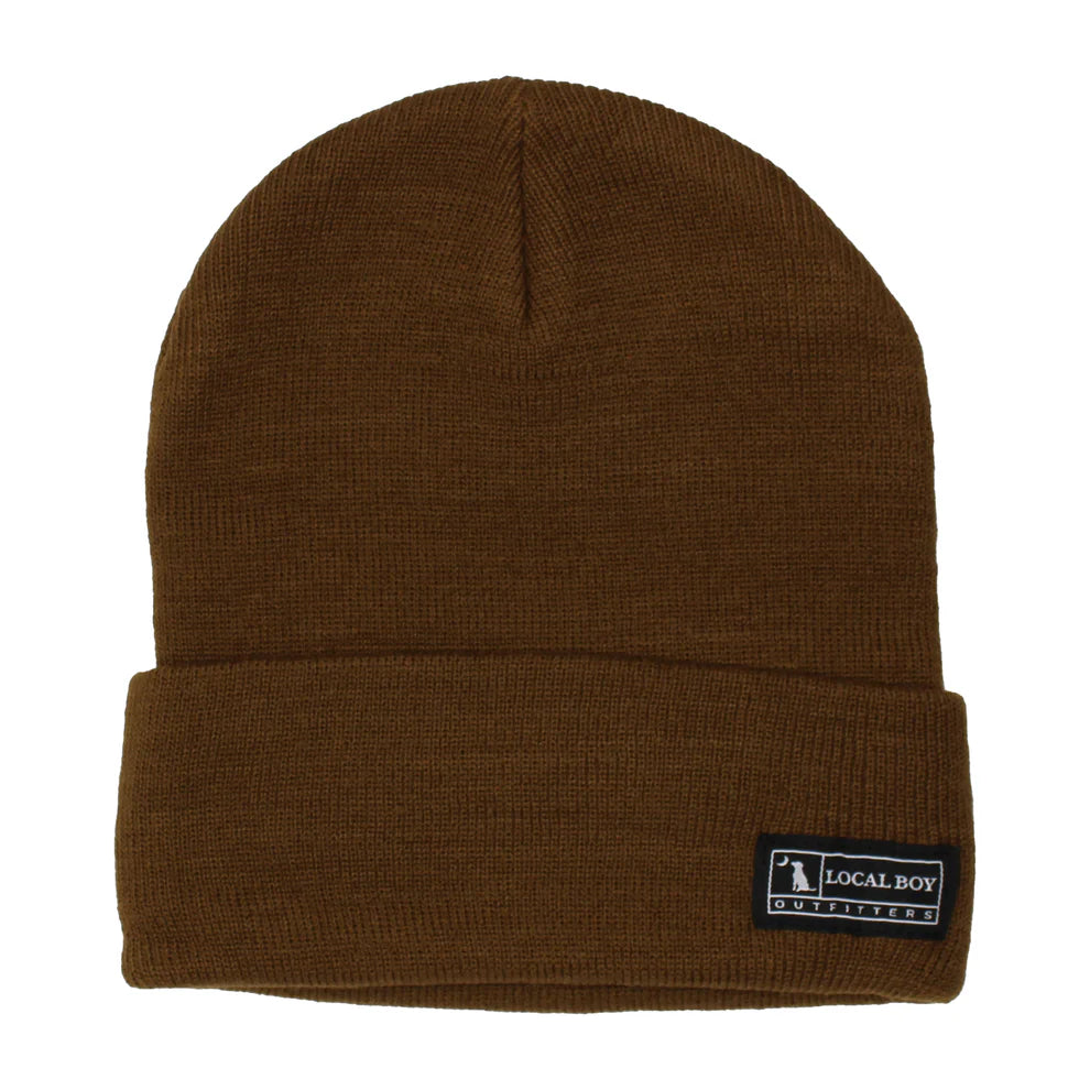 Local Boy Woven Label Beanie - Rust