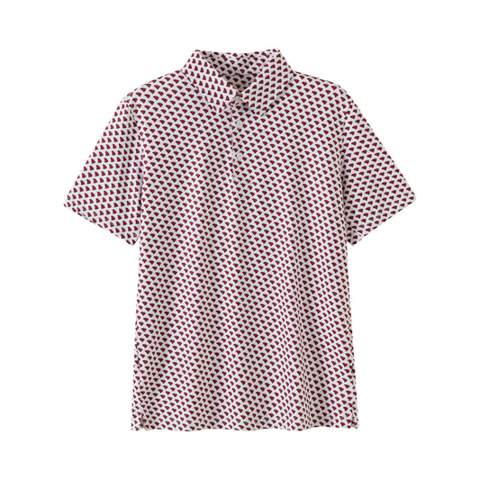 Meripex Performance Polo SC Outline - Garnet/Black