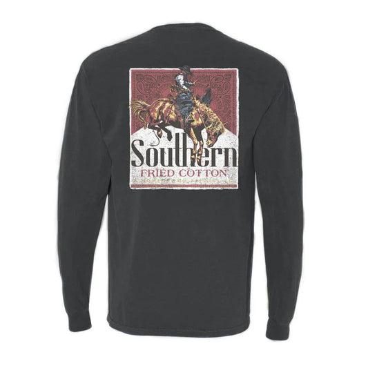 Southern Fried Cotton Cowboy Up 2 L/S - Pepper