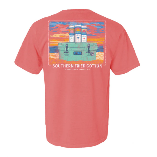 SofriCo. Sunsets and Seltzers Tee - Watermelon