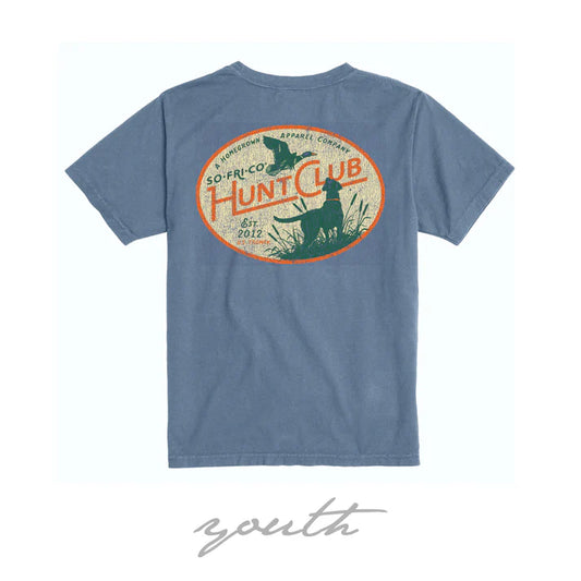 SoFriCo. Youth Hunt Club Tee - Blue Jean