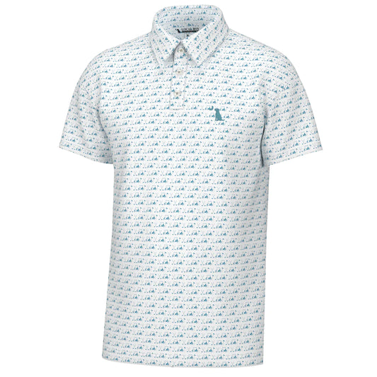 Local Boy Dirty Myrtle Polo - White/Blue