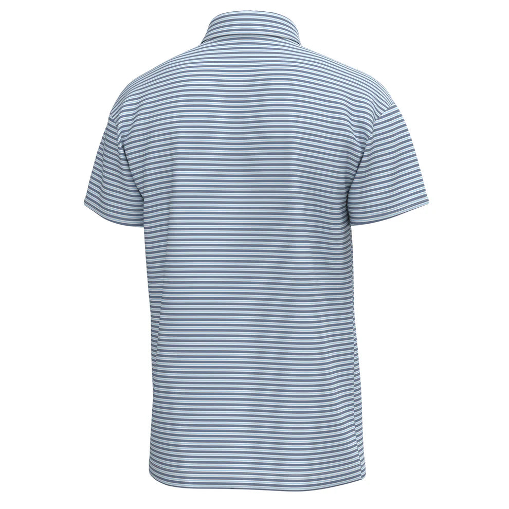Local Boy Surfside Polo - Plum/Ice Blue/White