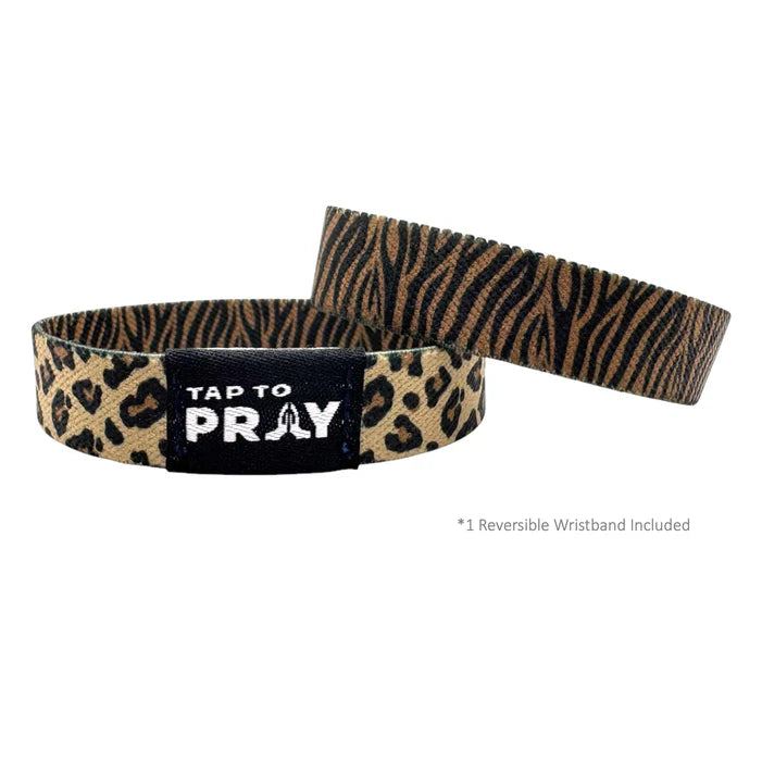 Tap To Pray Wristbands - Safari Leopard
