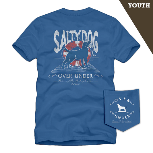 Over Under Youth SS Salty Dog T Shirt- Blue Jean