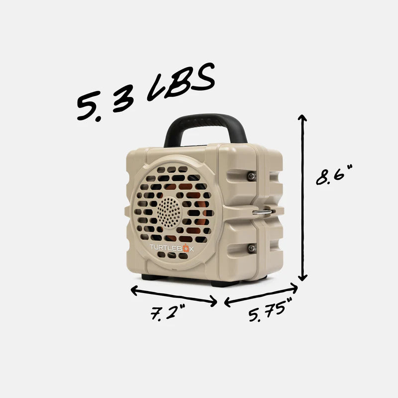 Turtlebox Cub Waterproof Speaker - Tan