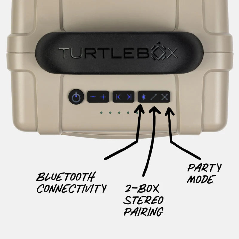 Turtlebox Cub Waterproof Speaker - Tan