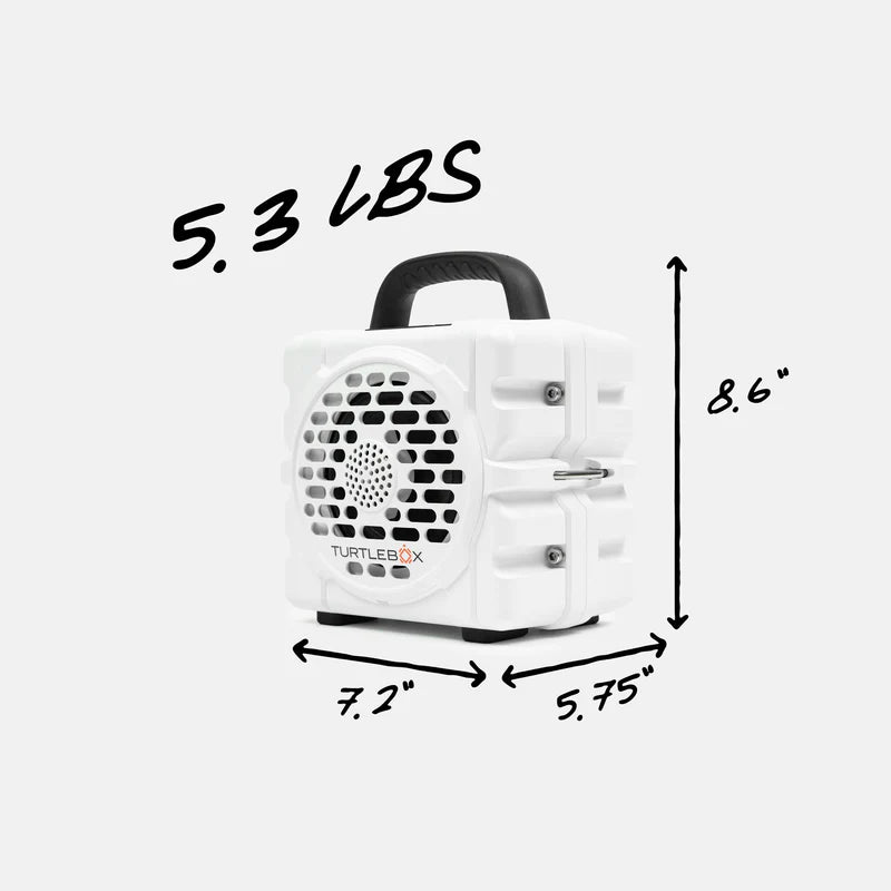 Turtlebox Cub Waterproof Speaker - White