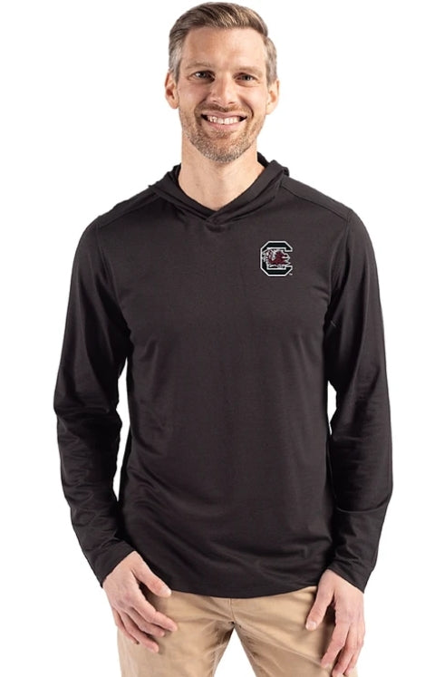 Cutter & Buck Coastline Epic Comfort Eco Hooded Shirt - Gamecocks