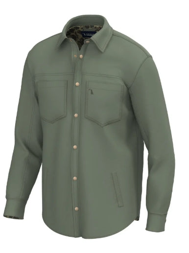 Local Boy Sportsman's Shacket II - Moss Green