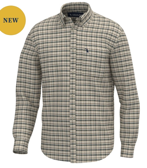 Local Boy Scott Dress Shirt - Sand/Rust/Navy