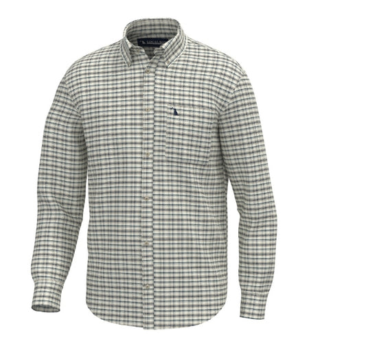 Local Boy McNally Dress Shirt -Cream/Brown/Navy