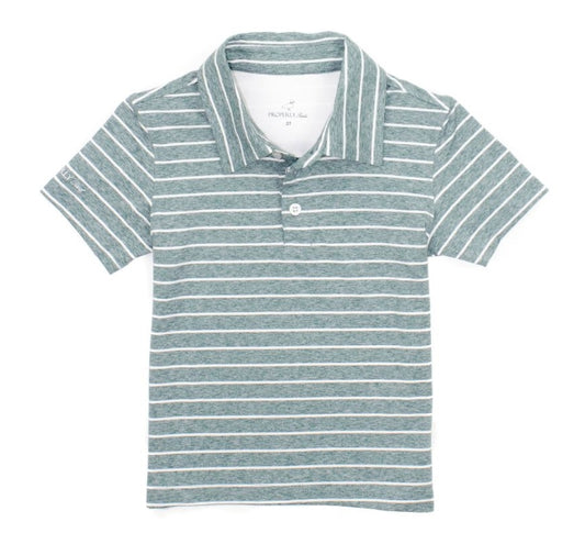 Properly Tied Boys Starboard Polo - Pine