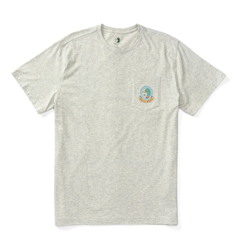 Duck Head Retro Paddles Logo Short Sleeve T-Shirt - Varsity Grey