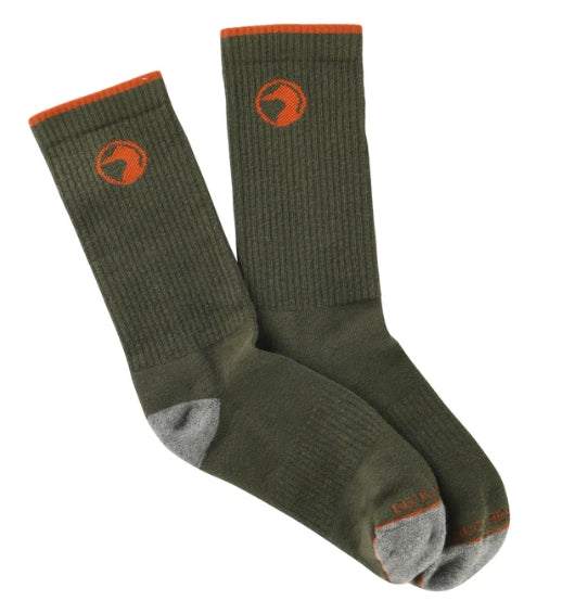 Duck Head Logo Socks -Olive