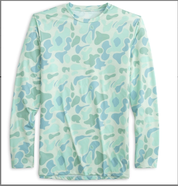 Heybo The Oceanside Crew Neck - Traditions Camo Green