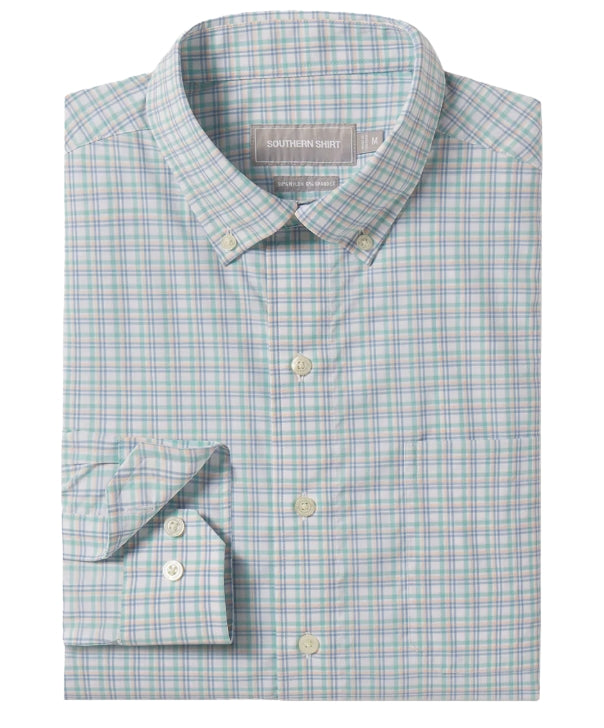 SSCO Miramar Plaid LS Button Up - Barbados