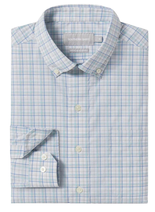 SSCO Willowbend Plaid LS Button Up - Folkstone Gray