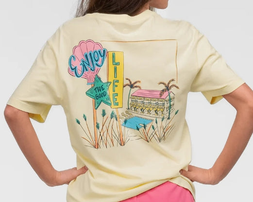 SSCO Youth Hotel Good Life Tee SS - Canary