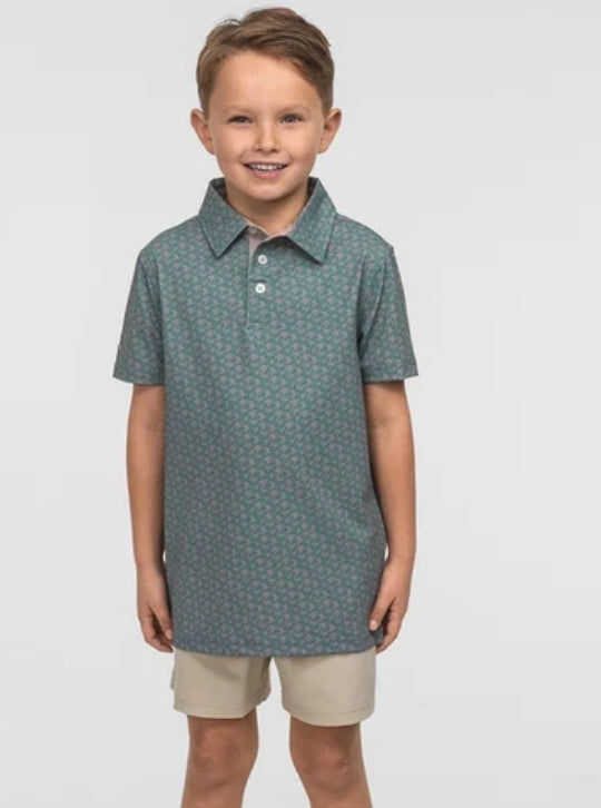 SSCO Youth Party Fowl Printed Polo -Party Fowl