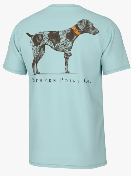 Southern Point Greyton Detail Short Sleeve Tee - Pool Water