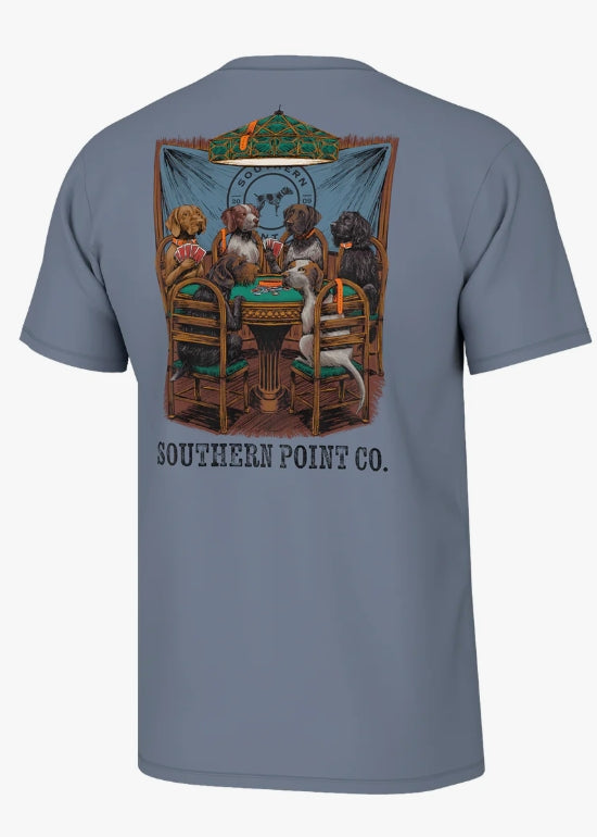 Southern Point Royal Flush Short Sleeve Tee - Captain Blue