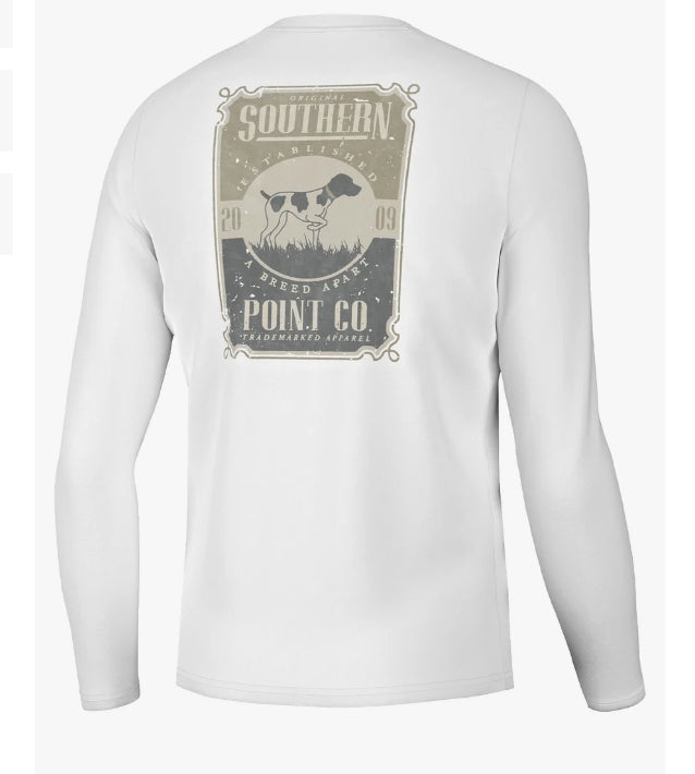 Southern Point Southern Outdoors L/S Tee - White