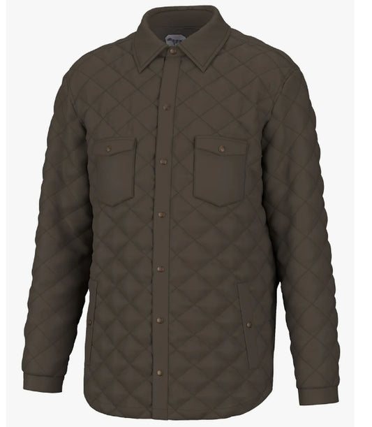 Southern Point Paxton Shacket - Brown