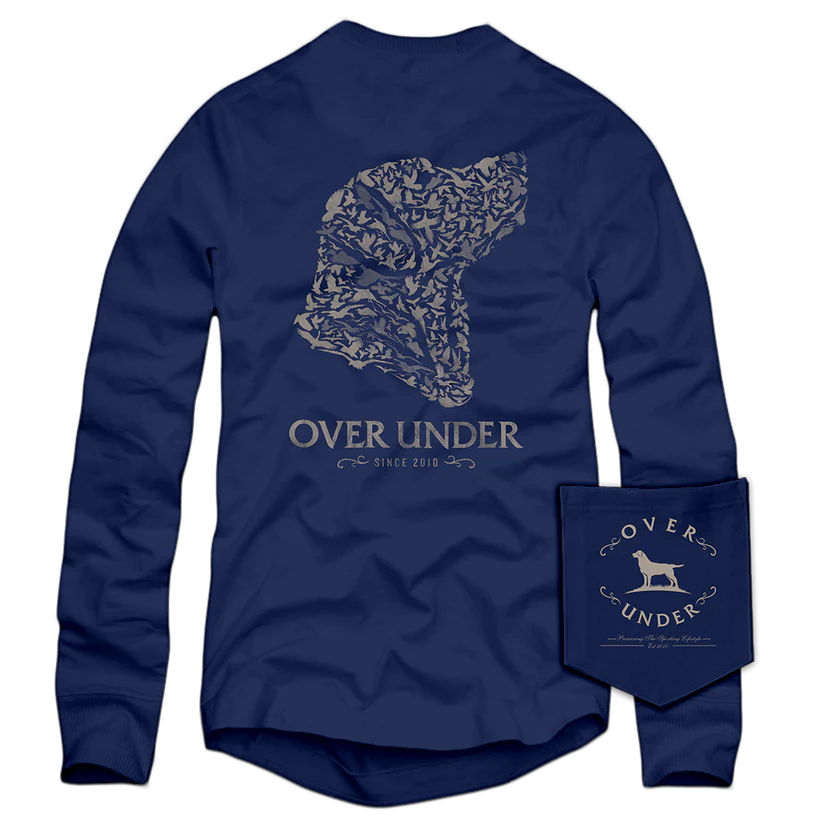 Over Under Youth L/S Steady Tee - Navy