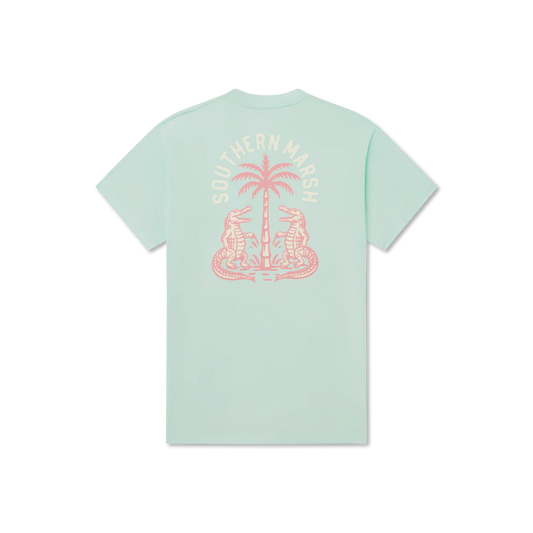 Southern Marsh Seawash Tee - Gator Palm Party