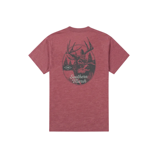 Southern Marsh Youth SEAWASH™ Tee - Whitetail Crimson