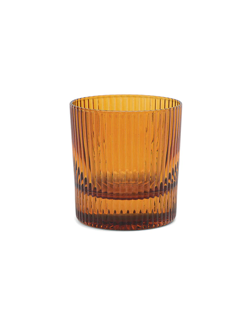 HH The Scout Lowball Glasses Set of 2 in Amber