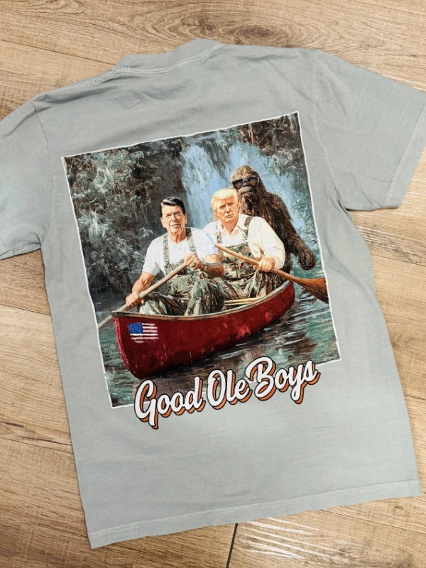 Good Ole Boys Trump Reagan Canoe Tee
