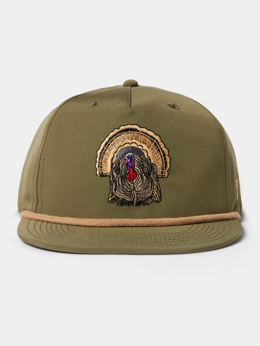 Duck Camp Turkey  Rope Hat - dusty olive