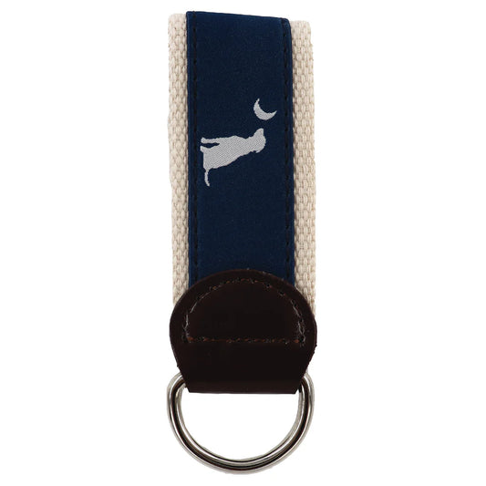 Local Boy Keychain - Blue Dog & Moon