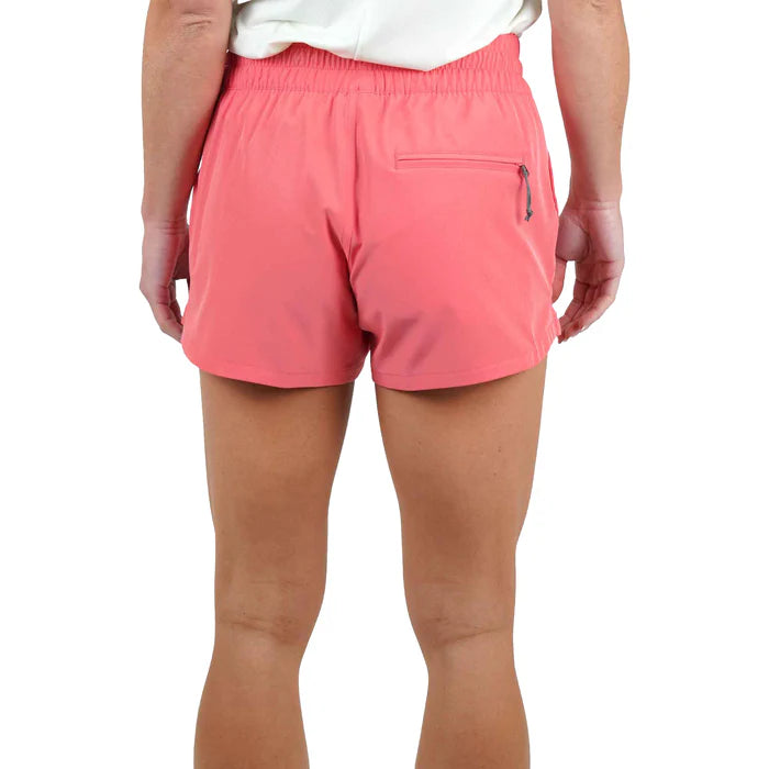 Aftco Womens Strike Shorts - Soft Coral
