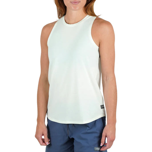 Aftco Womens Ocean Bound Performance Tank - Canary Green Heather