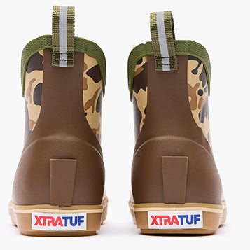 Youth Xtratuf Ankle Deck Boots - Duck Camo/Tan