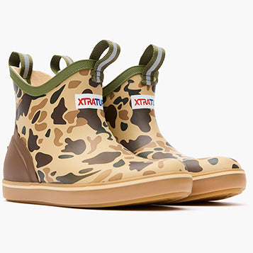 Youth Xtratuf Ankle Deck Boots - Duck Camo/Tan