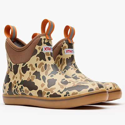 Women's Xtratuf Ankle Deck Boots - Duck Camo/ Tan