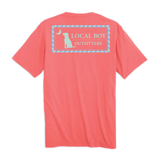 Local Boy Youth Rope Plate T-Shirt - Coral