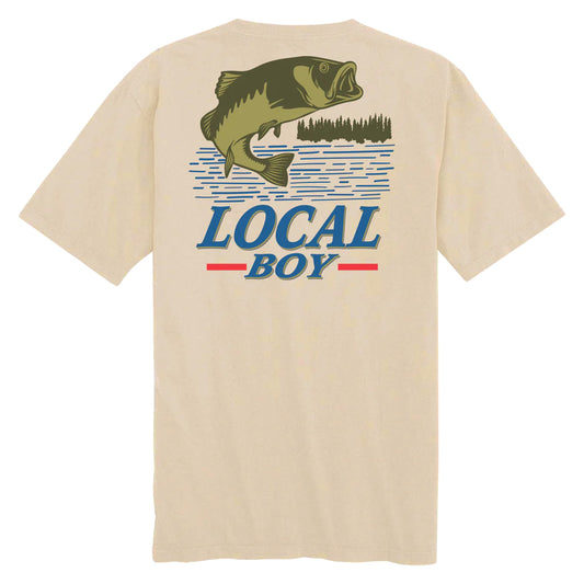 Local Boy Bad Bass SS T-Shirt- Latte