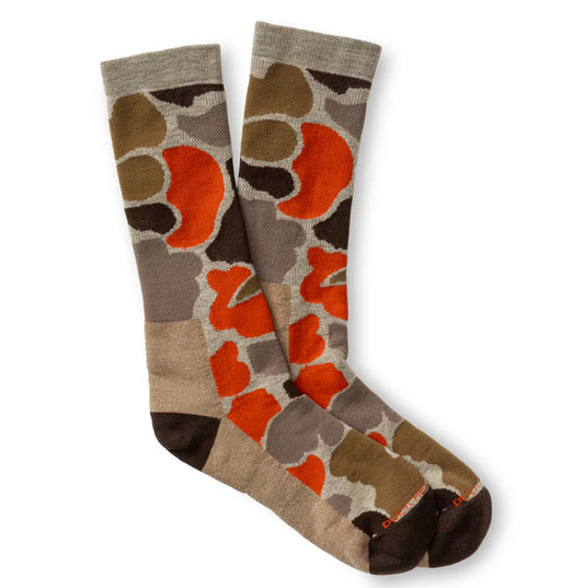 Duck Head Camo Merino Wool Sporting Sock - Khaki